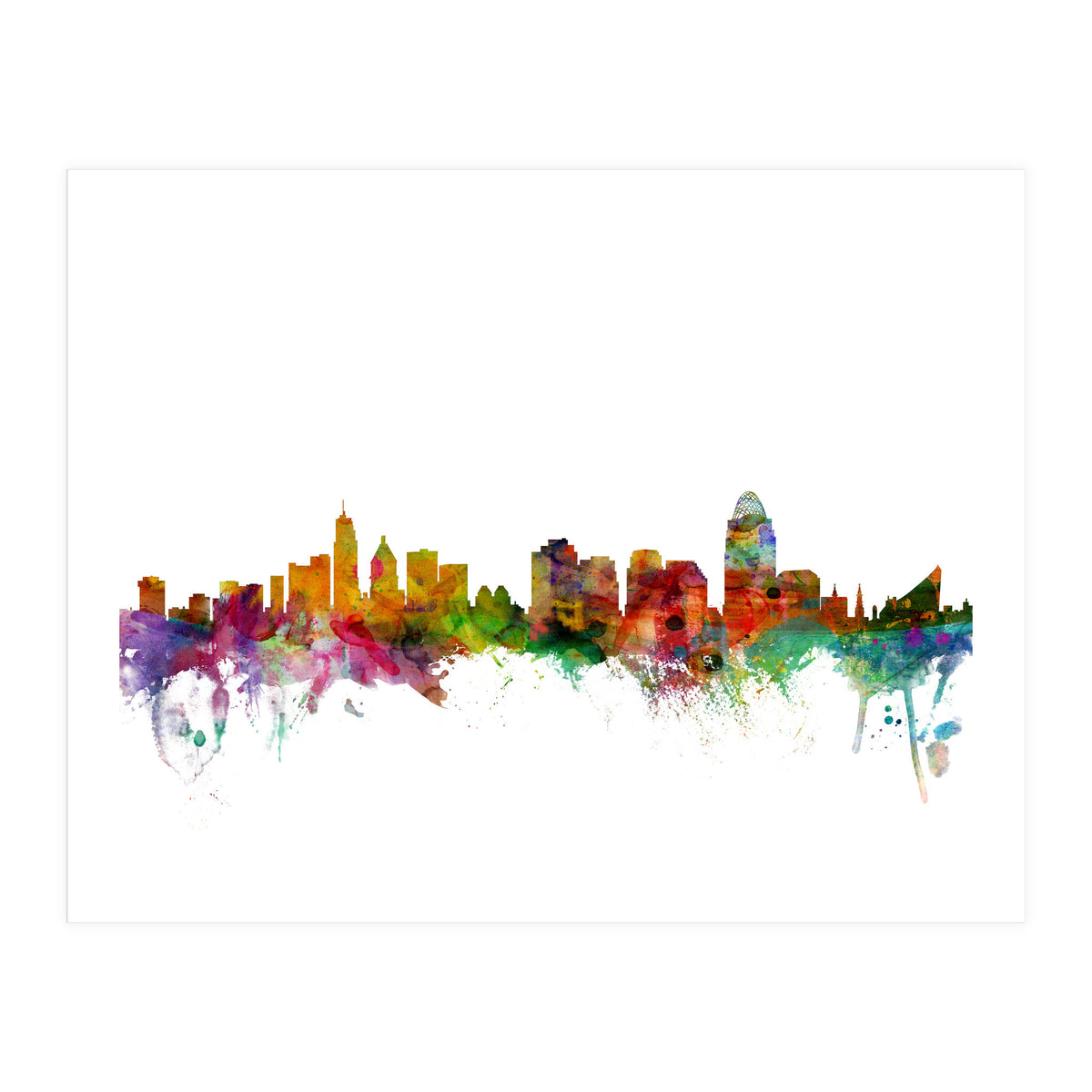 Cincinnati Ohio Skyline (Print Only)