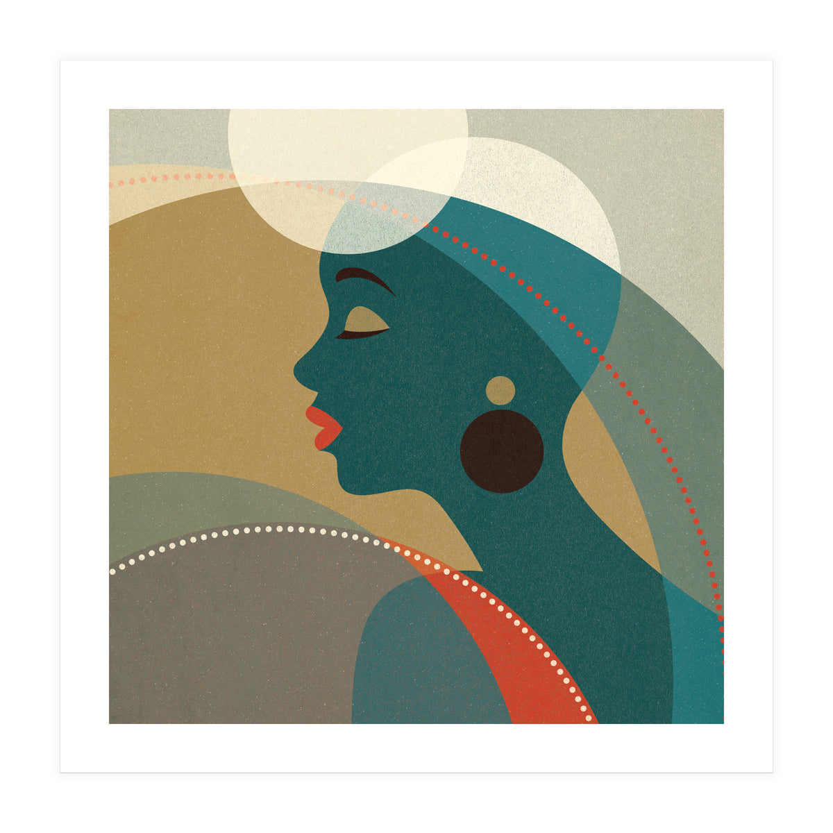 Venn Deco (Emerald) (Print Only)