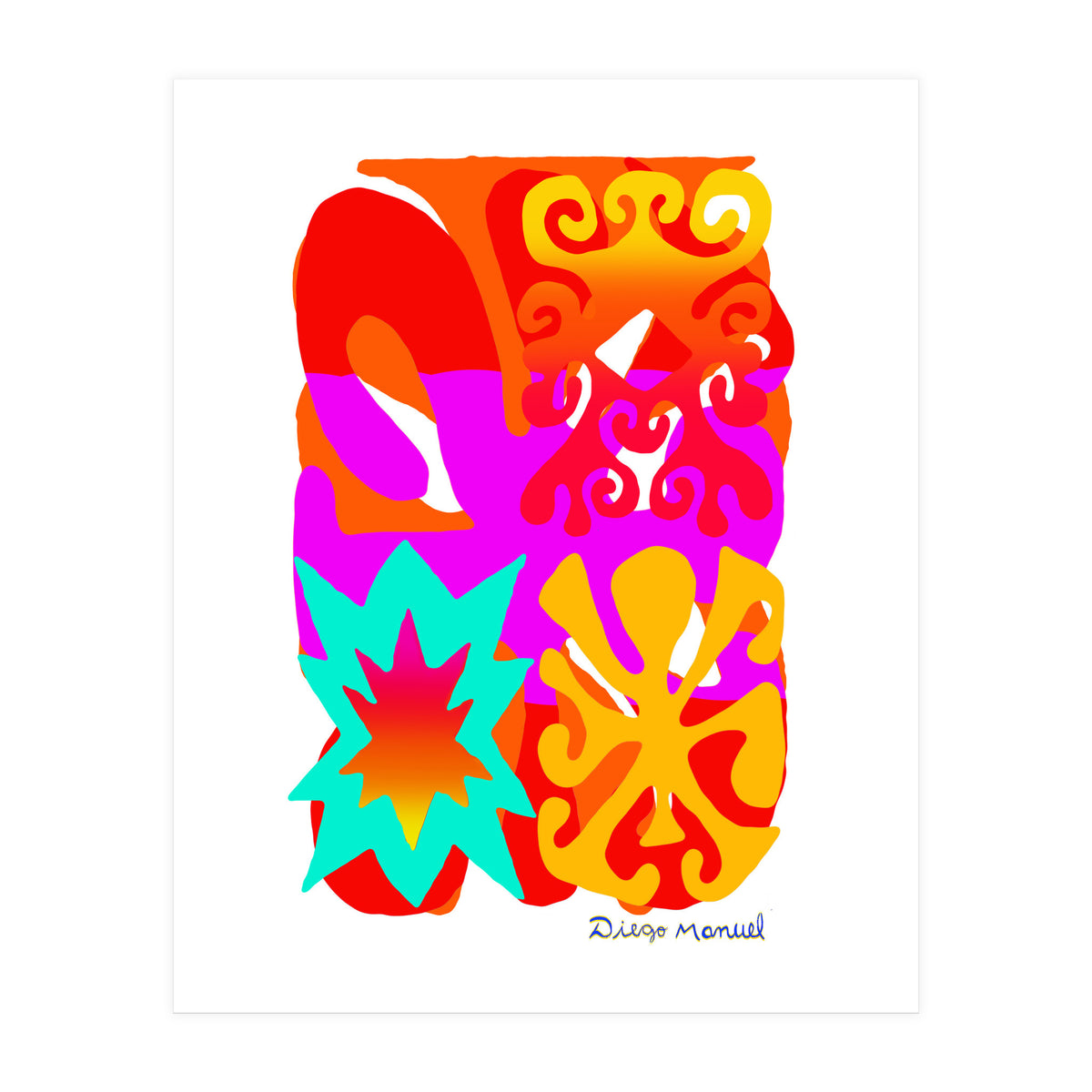 Pop Abstract Asimetrico 9 Copia (Print Only)