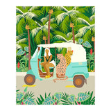 Rikshaw ride with Javan leopards in Bali | Tropical Nature Jungle Bohemian Wildlife Travel (Print Only) thumbnail