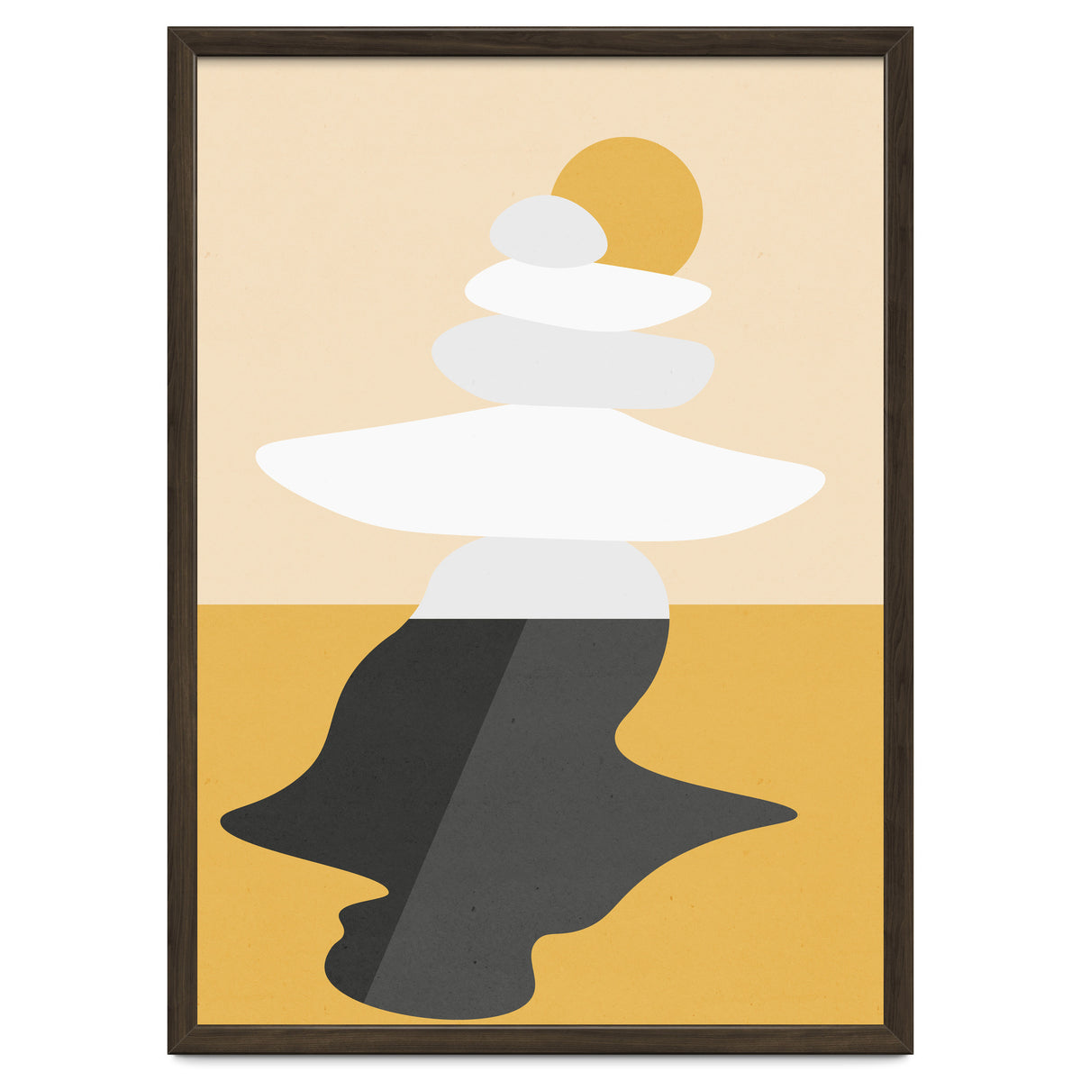 Abstract Cairn - Golden Desert