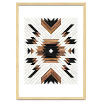 Urban Tribal Pattern No.5 - Aztec - Concrete and Wood