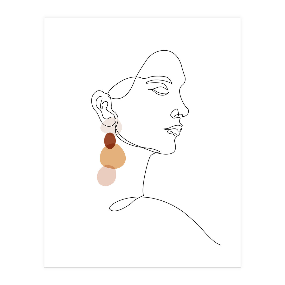 Earring woman (Print Only)