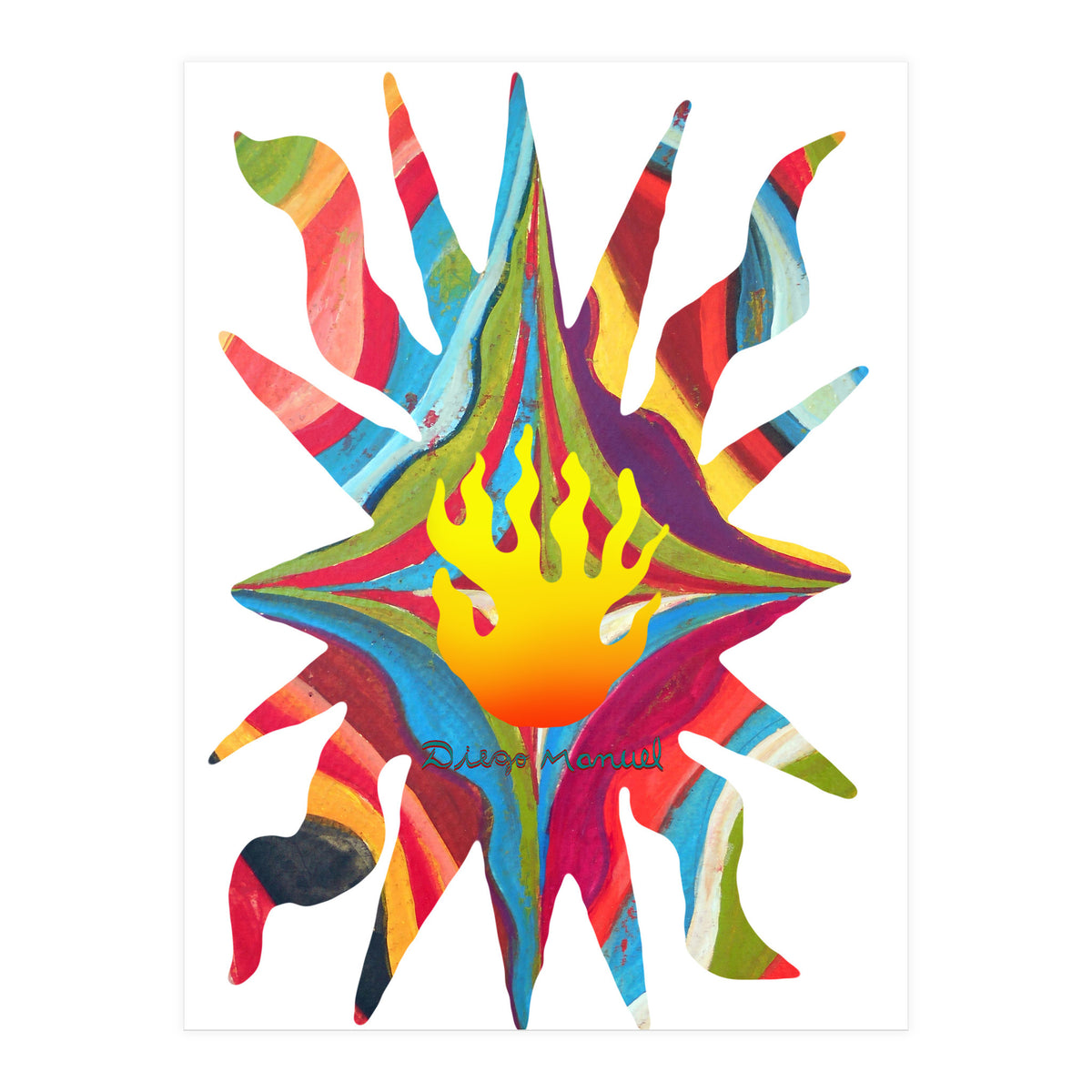 Fuego 36 Copia (Print Only)