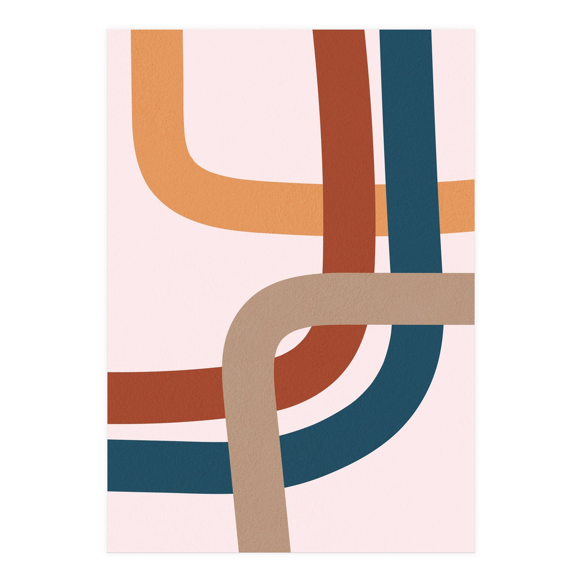 Abstract Colorful Line Art I (Print Only)