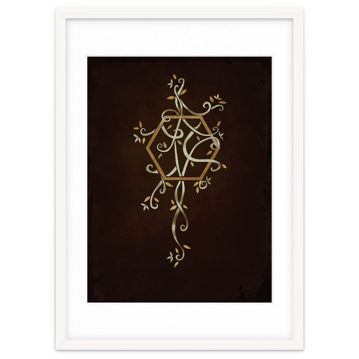 Flowering golden hexagon