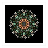 Floral Mandala | Black (Print Only) thumbnail