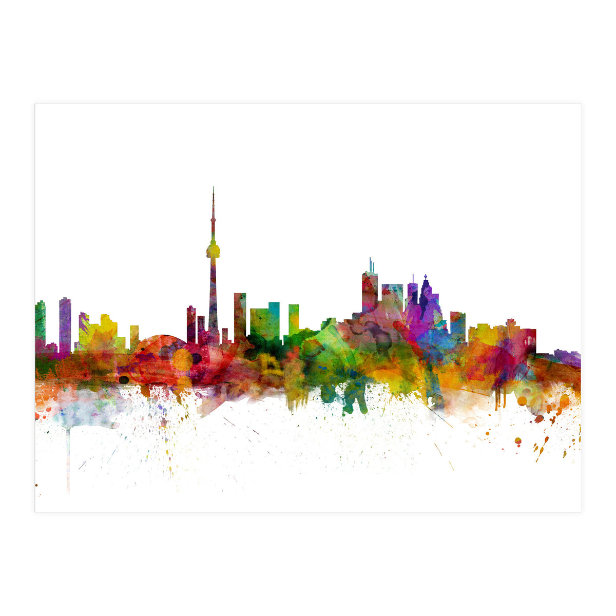 Toronto Canada Skyline (Print Only)