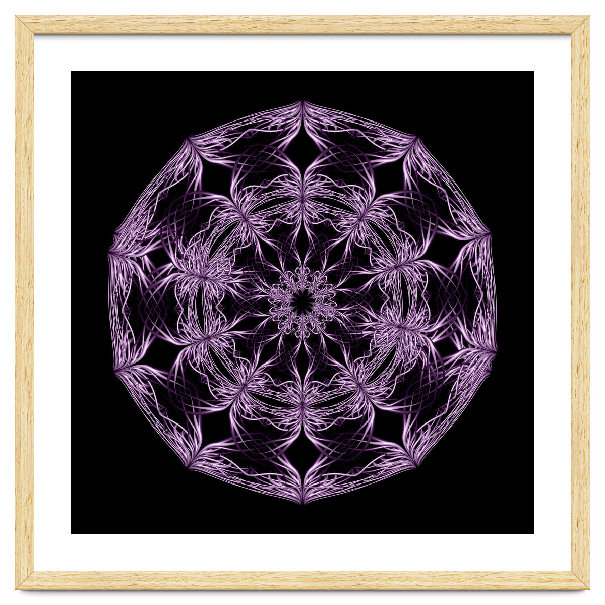 Mandala purple and black