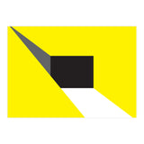 Geometric Shapes No. 20 - yellow, black & grey (Print Only) thumbnail