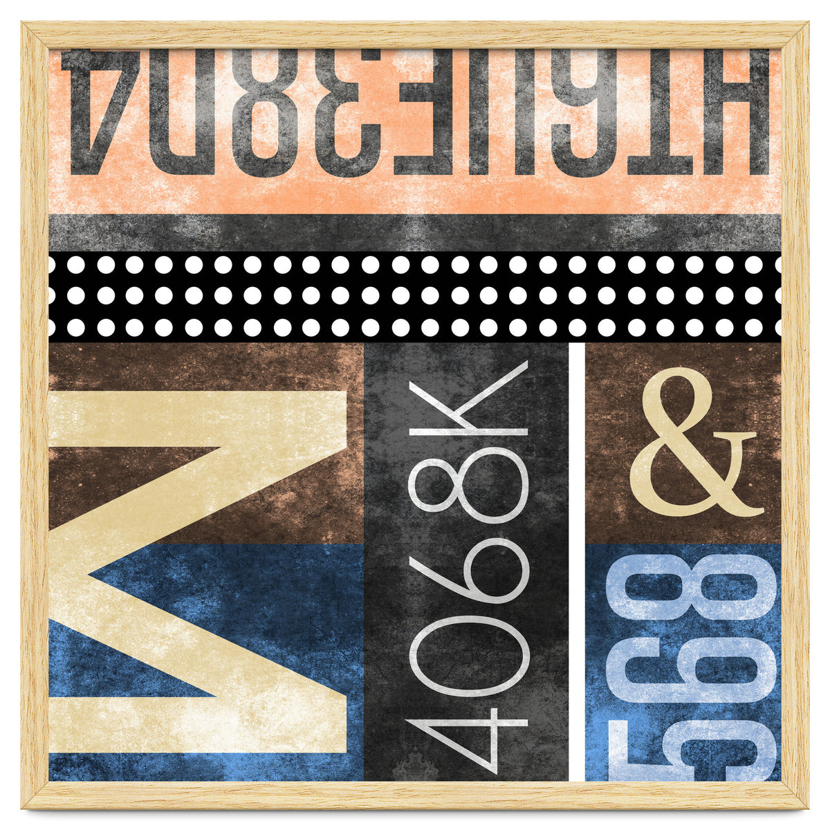 Typographic Industrial Abstract - M