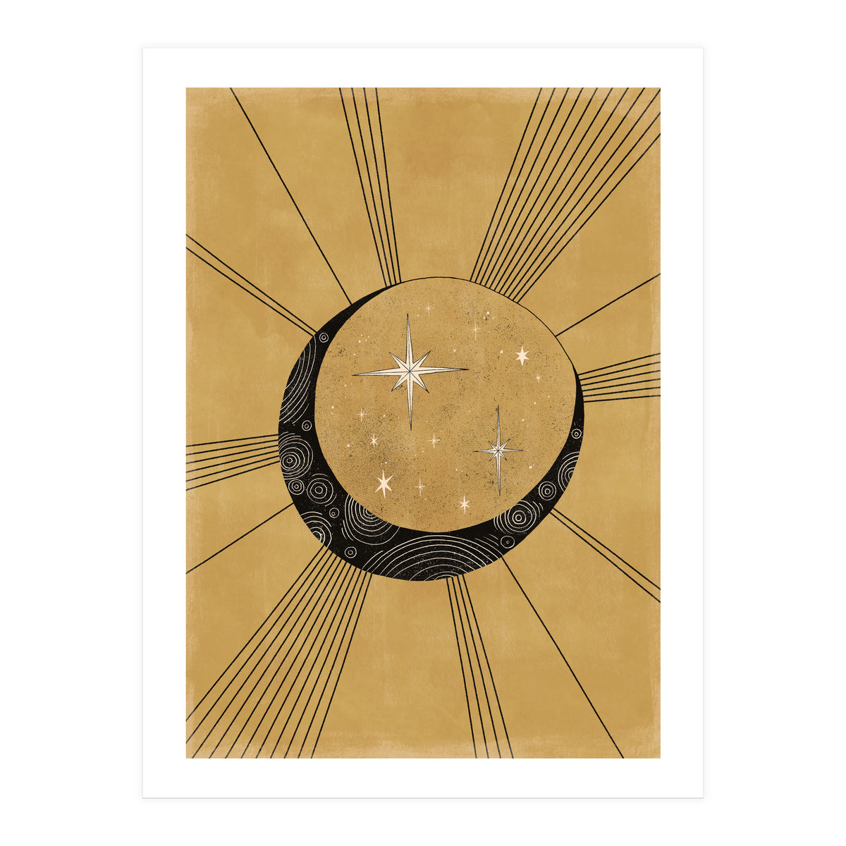 Moon With Runes (Print Only)