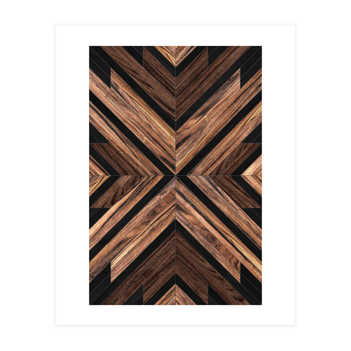 Urban Tribal Pattern No.3 - Wood (Print Only)