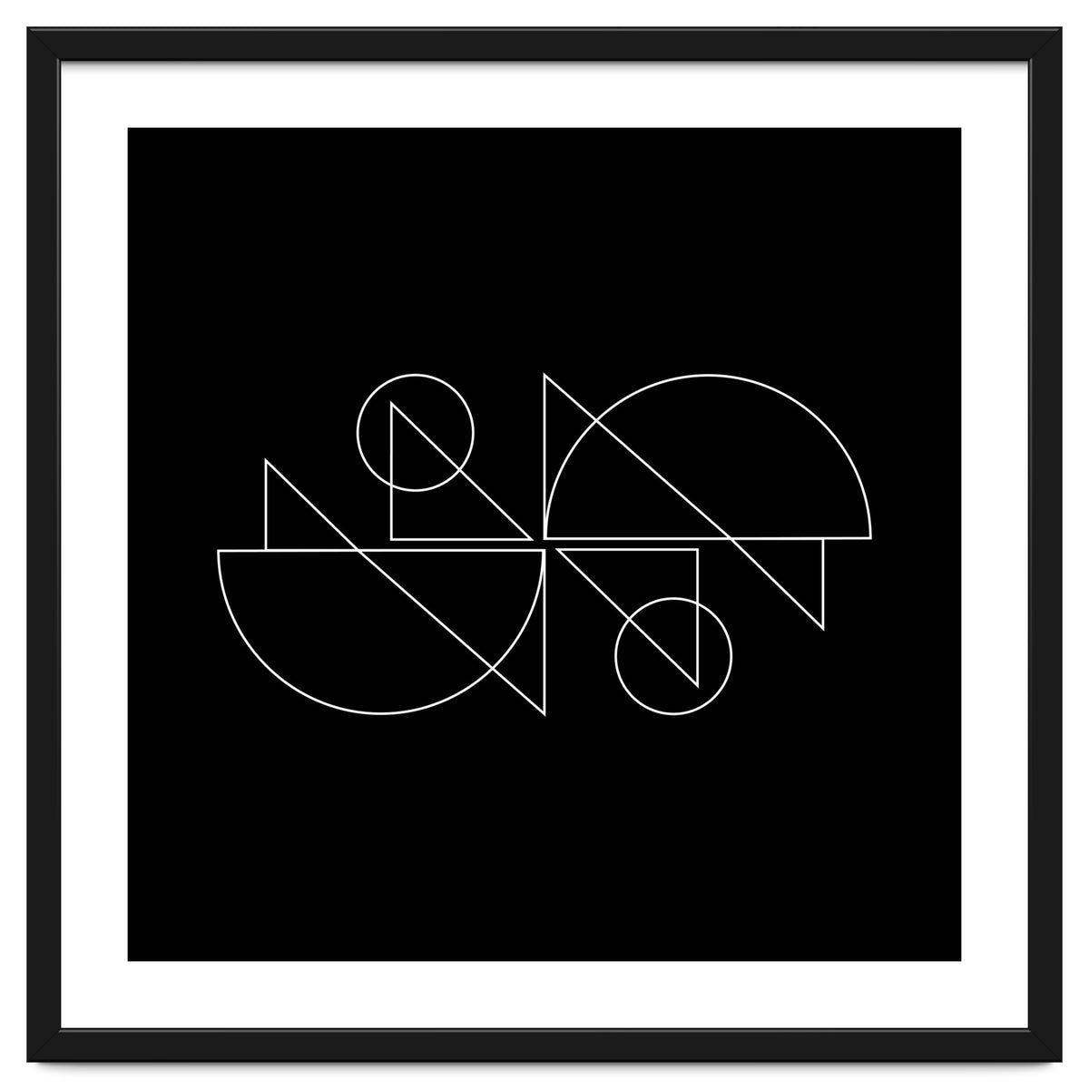 Tandem Cyclists | modern geometric