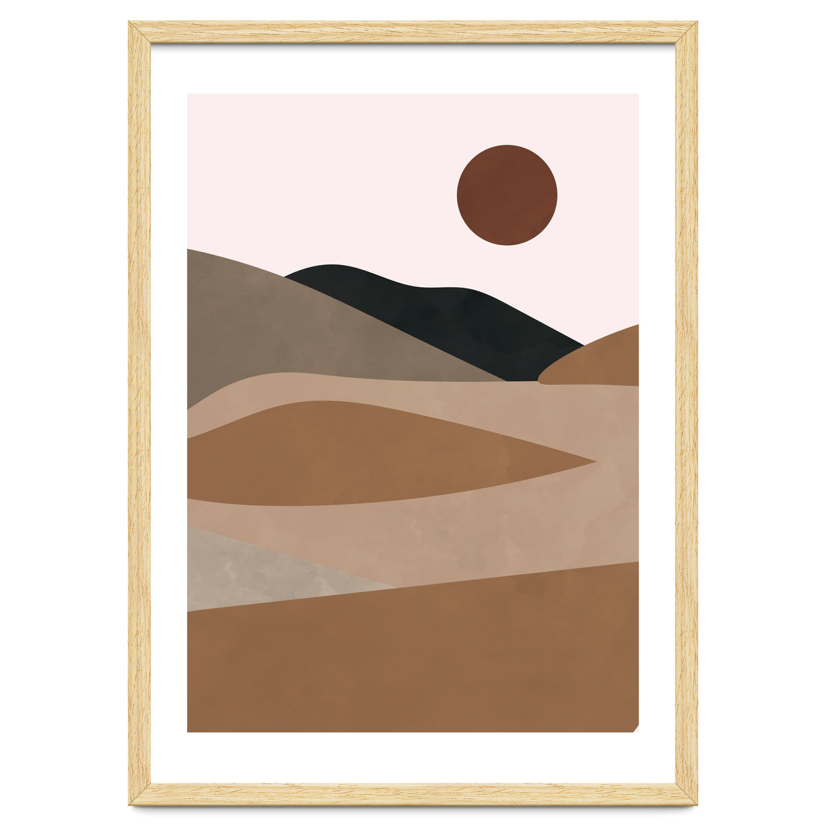 Neutral Mid Century Montain Hills