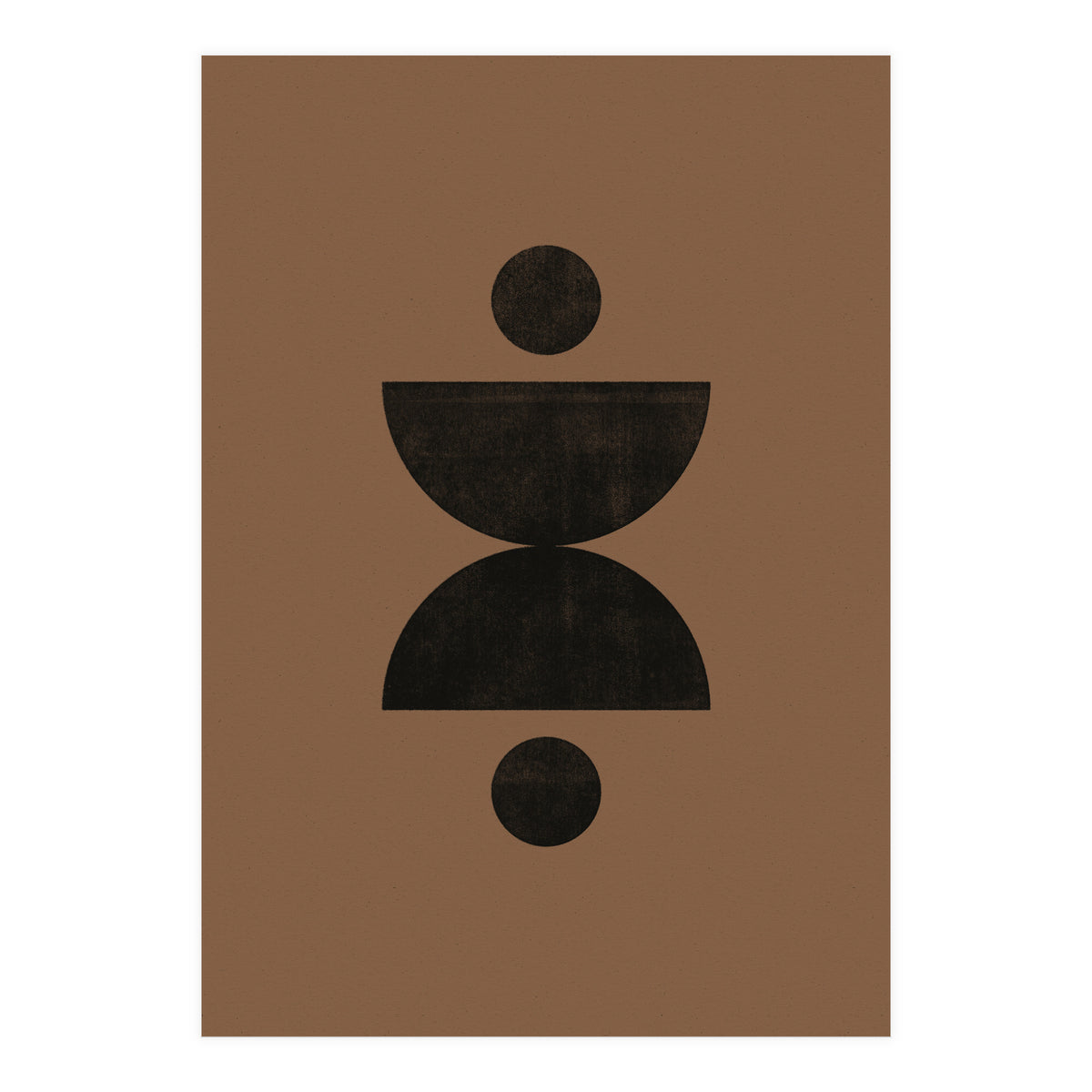 Mid-Century Modern No.27 - Woodblock Print (Print Only)