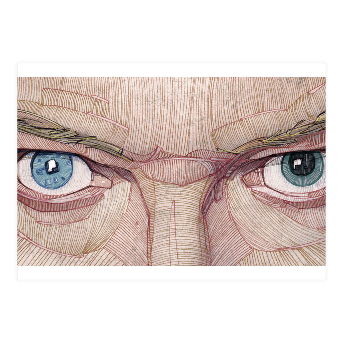 David Bowie Eyes (Print Only)