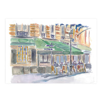 Paris Street Scene Romantic Cafe Afternoon (Print Only)