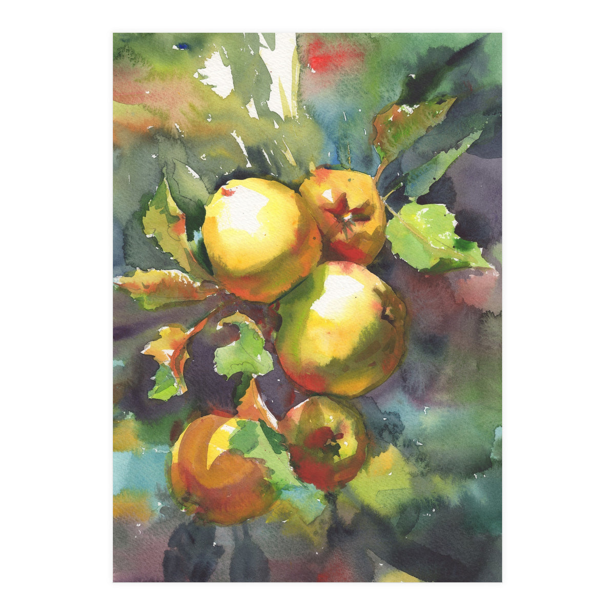 Apples on a branch (Print Only)