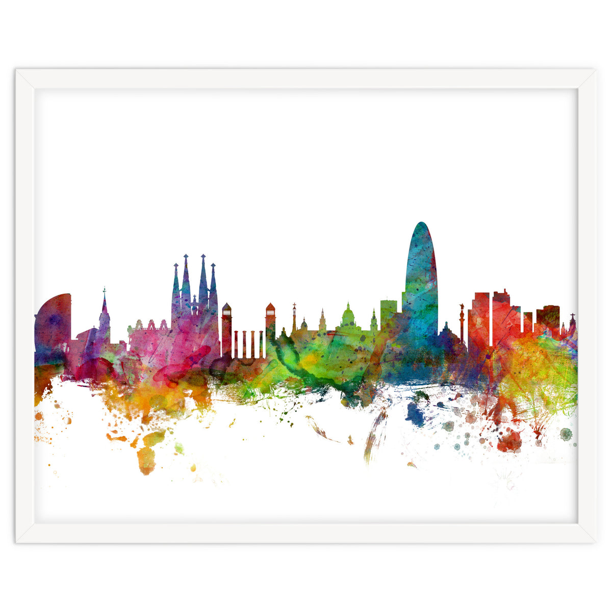 Barcelona Spain Skyline