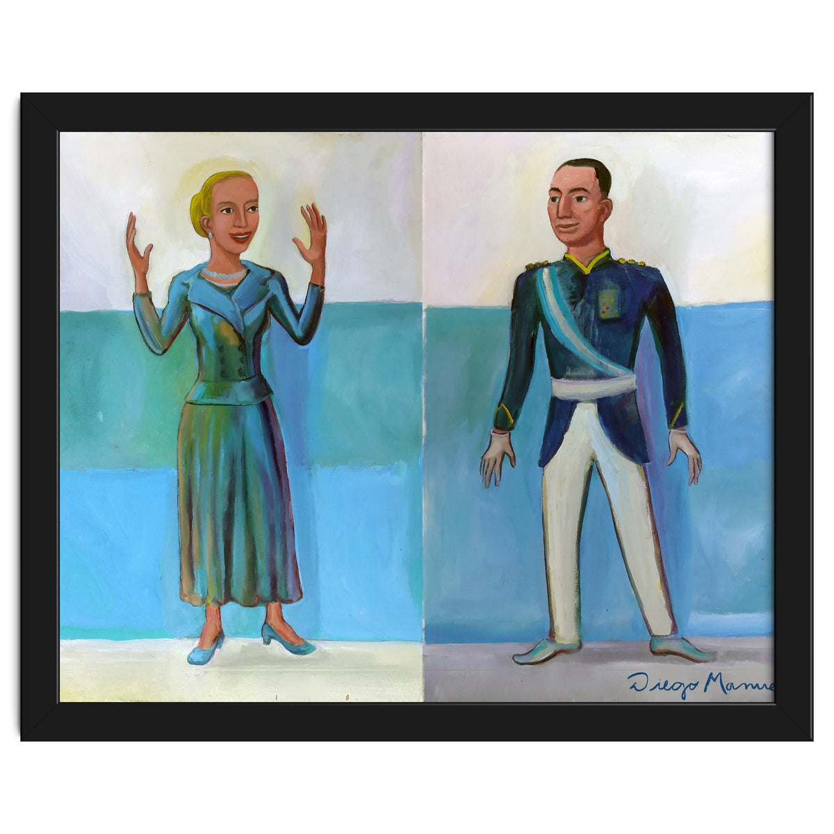 Diptico Evita Y Peron