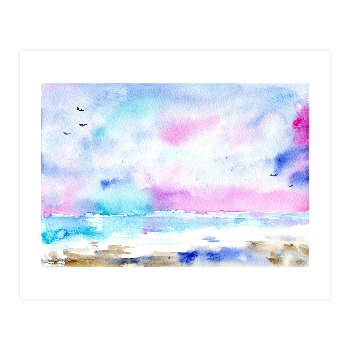 Tenderness of the sea || watercolor (Print Only)