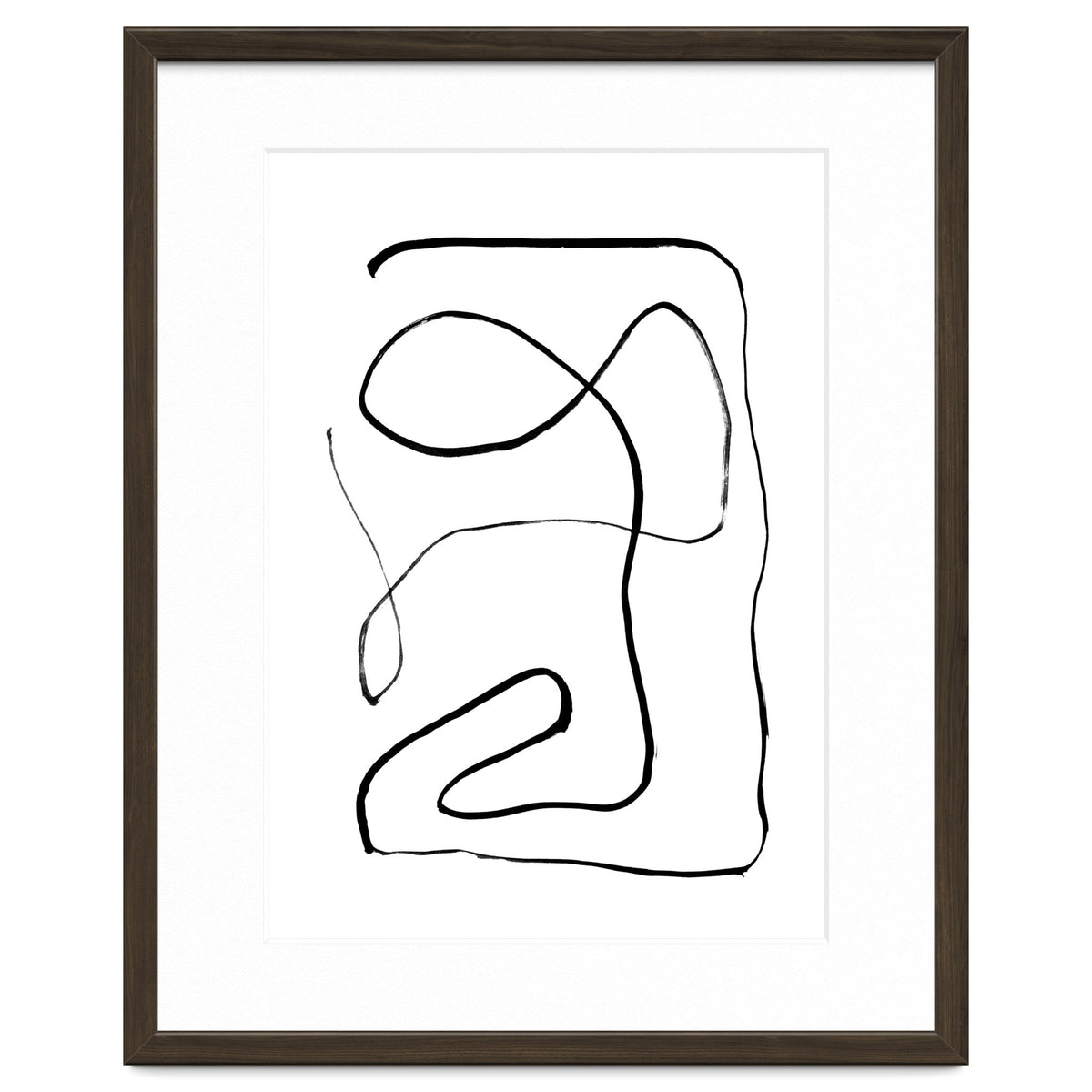 Mid-Century Line Art Print #2