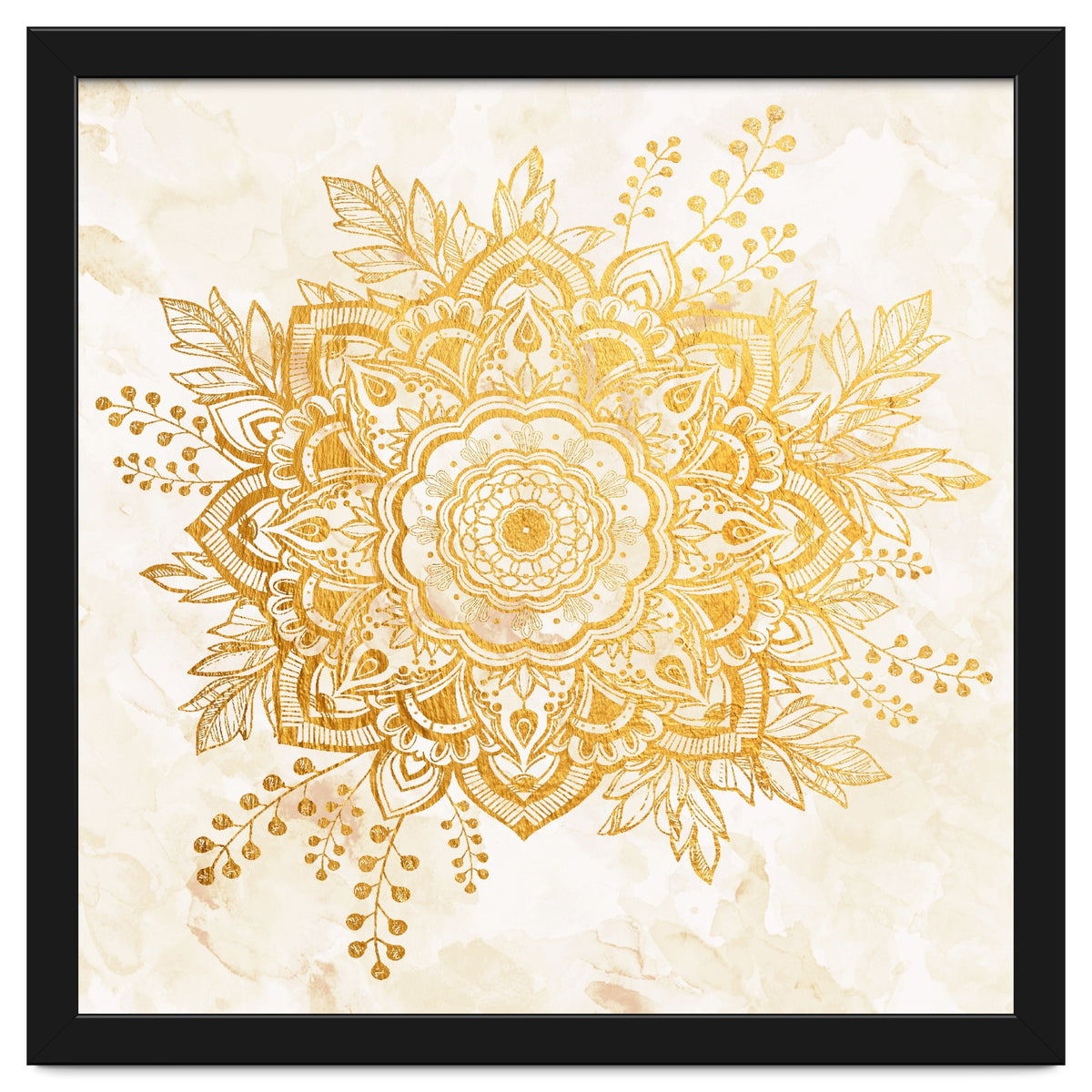 Queen Starring of Mandala-Gold Sunflower II