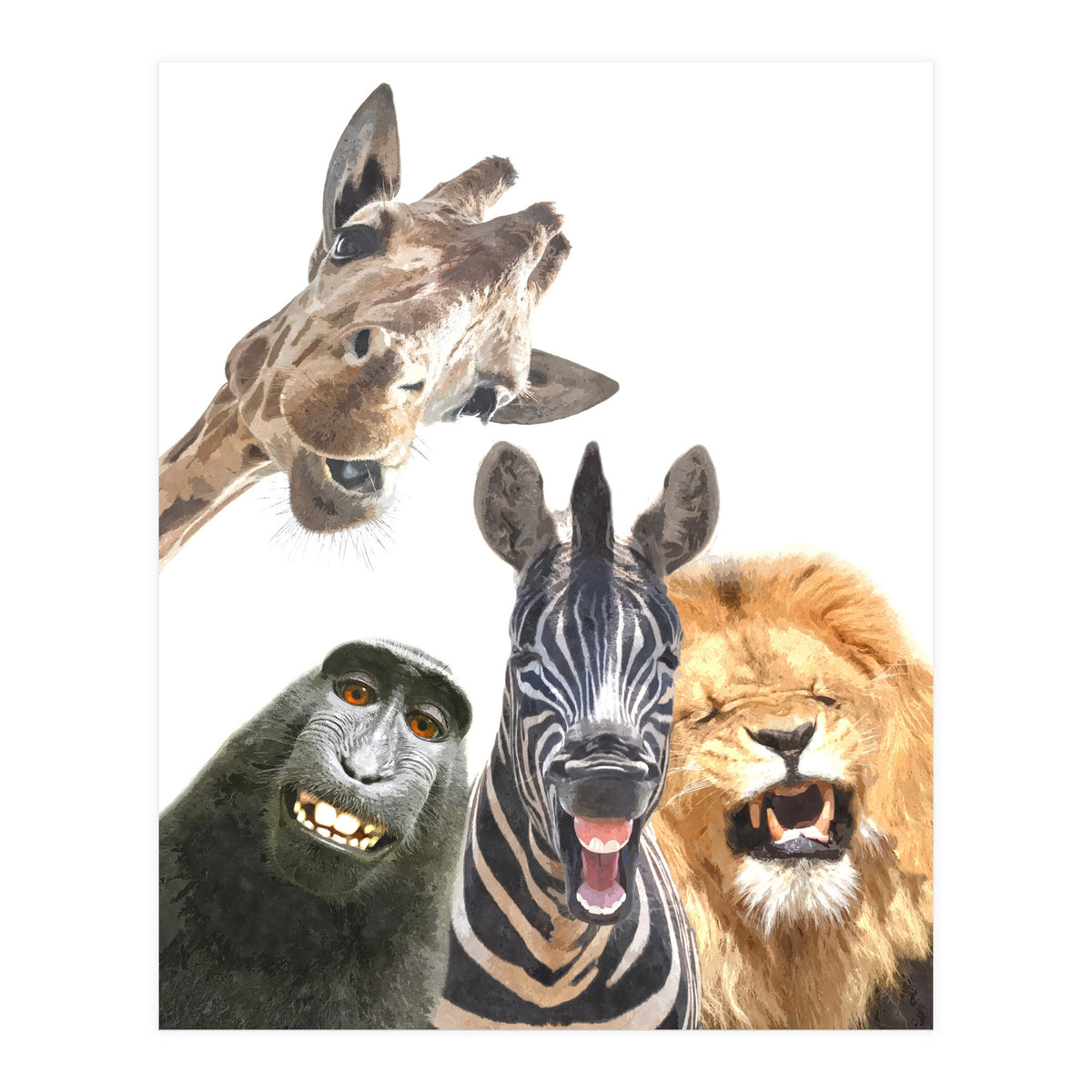 Jungle Animal Friends (Print Only)