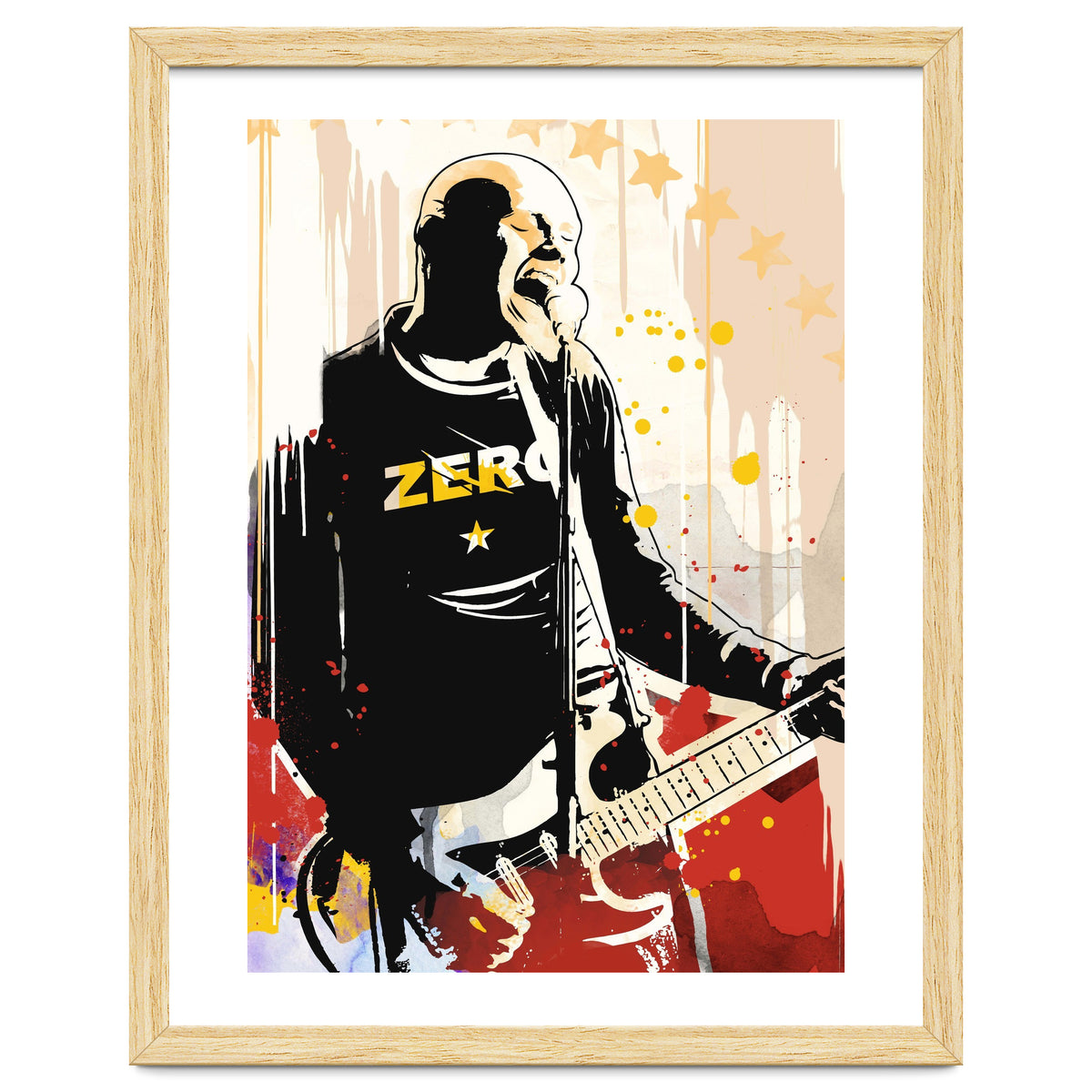 Billy Corgan pop art poster