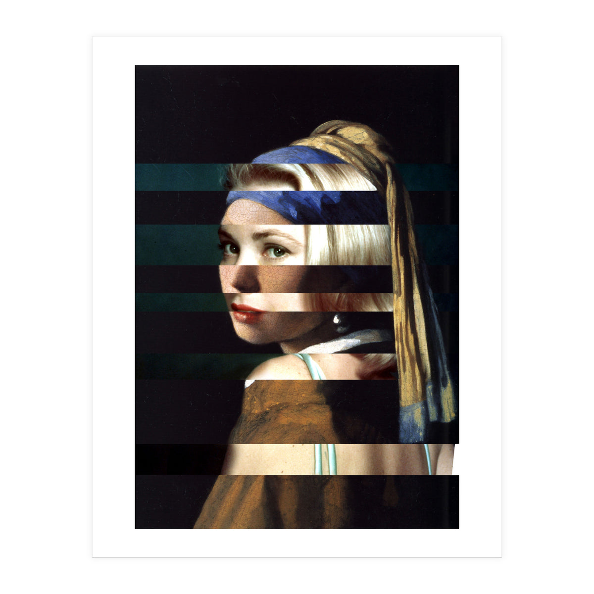 Vermeer's "Girl with a Pearl Earring" & Grace Kelly (Print Only)