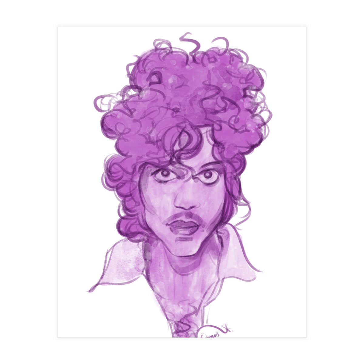 Prince Watercolor illustration  (Print Only)