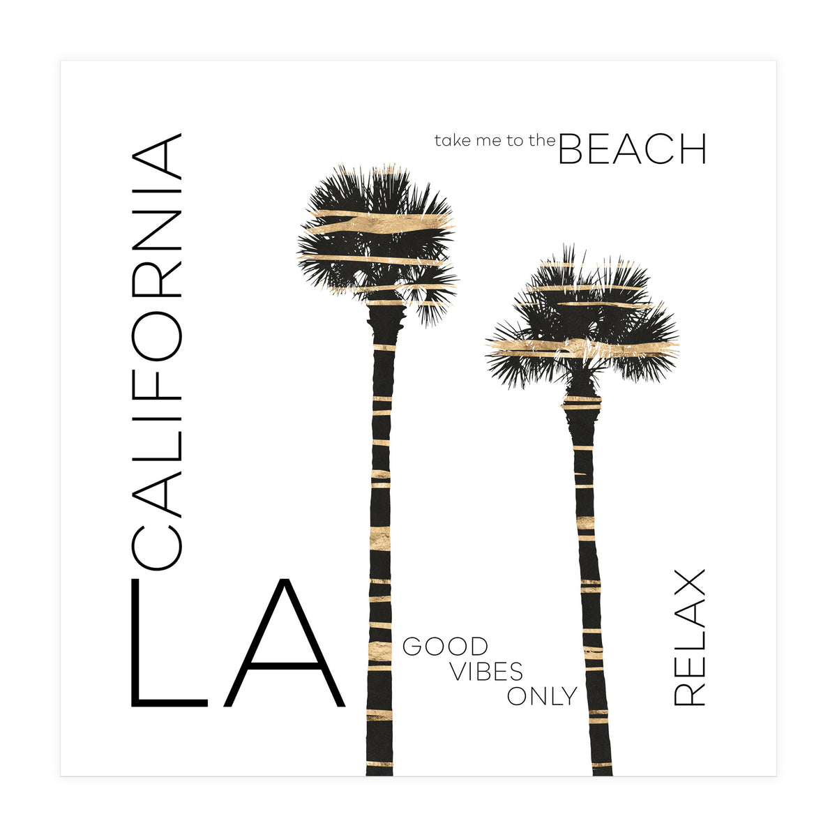Urban Art LA Palm Trees (Print Only)