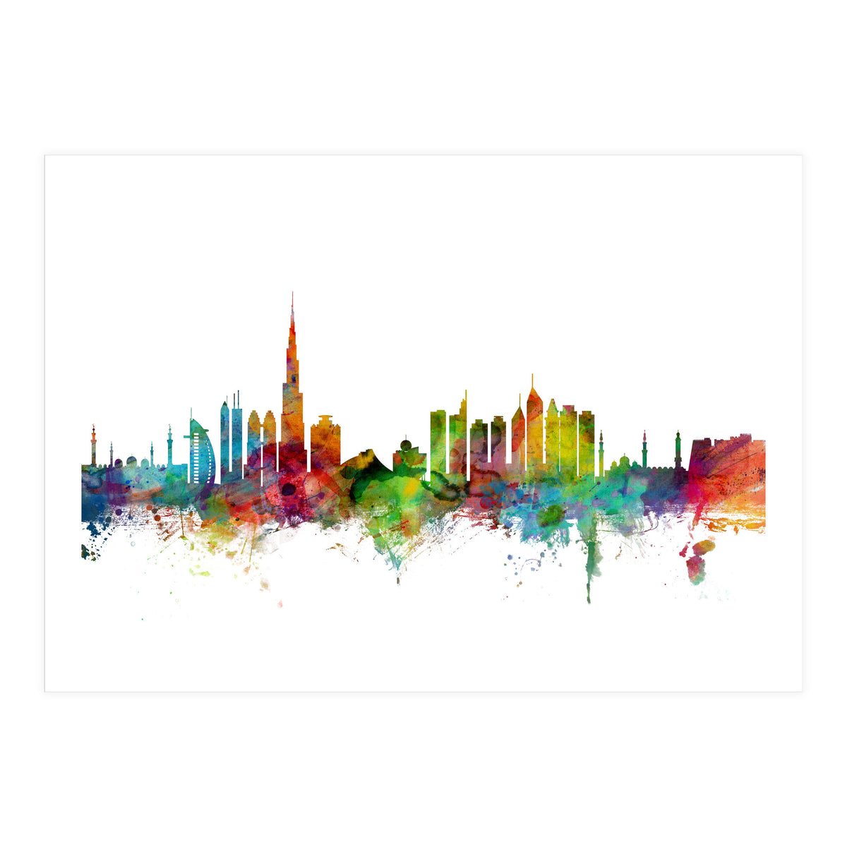 Dubai Skyline (Print Only)