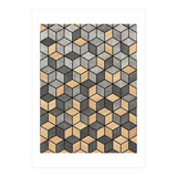 Concrete and Wood Cubes (Print Only) thumbnail