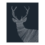 Stag Blue Poster (Print Only) thumbnail