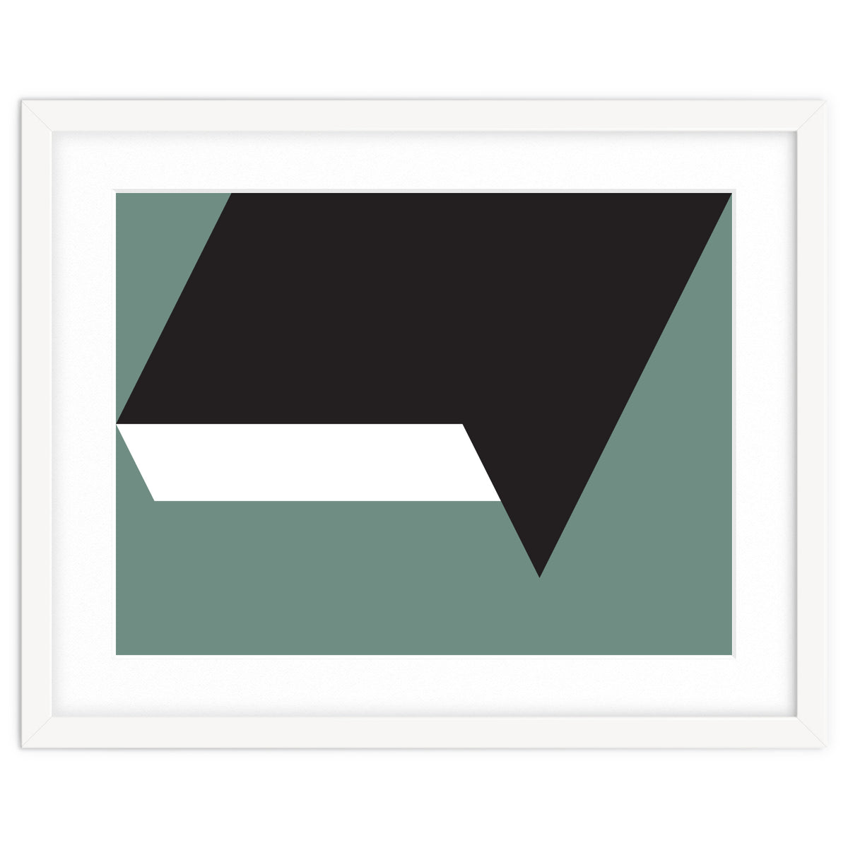 Geometric Shapes No. 85 - black, white & grey