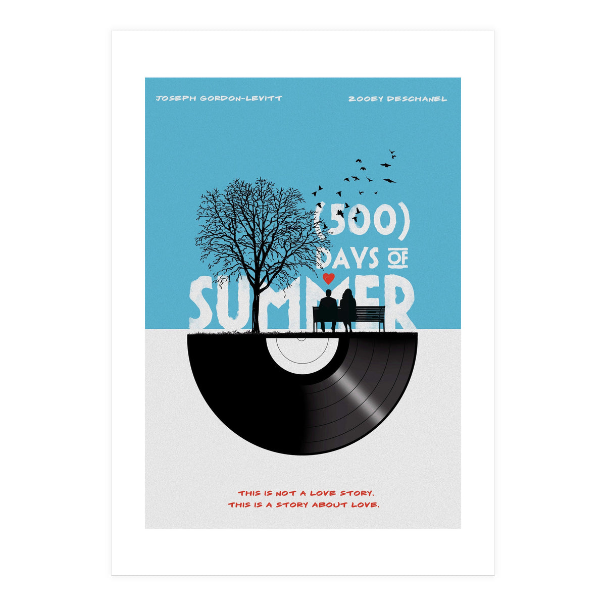 500 days of summer movie poster (Print Only)