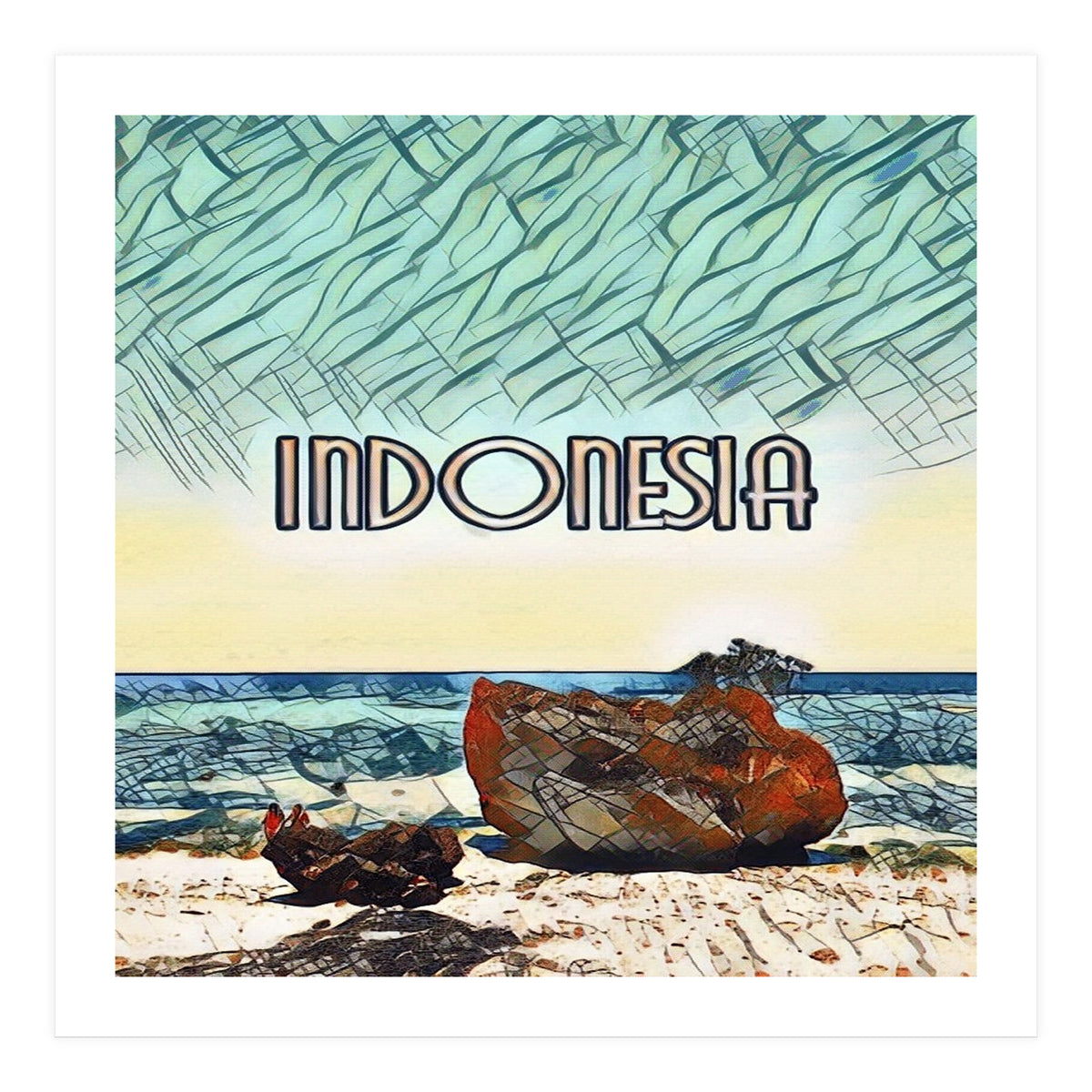 Labuan Sait Beach, Indonesia. (Print Only)