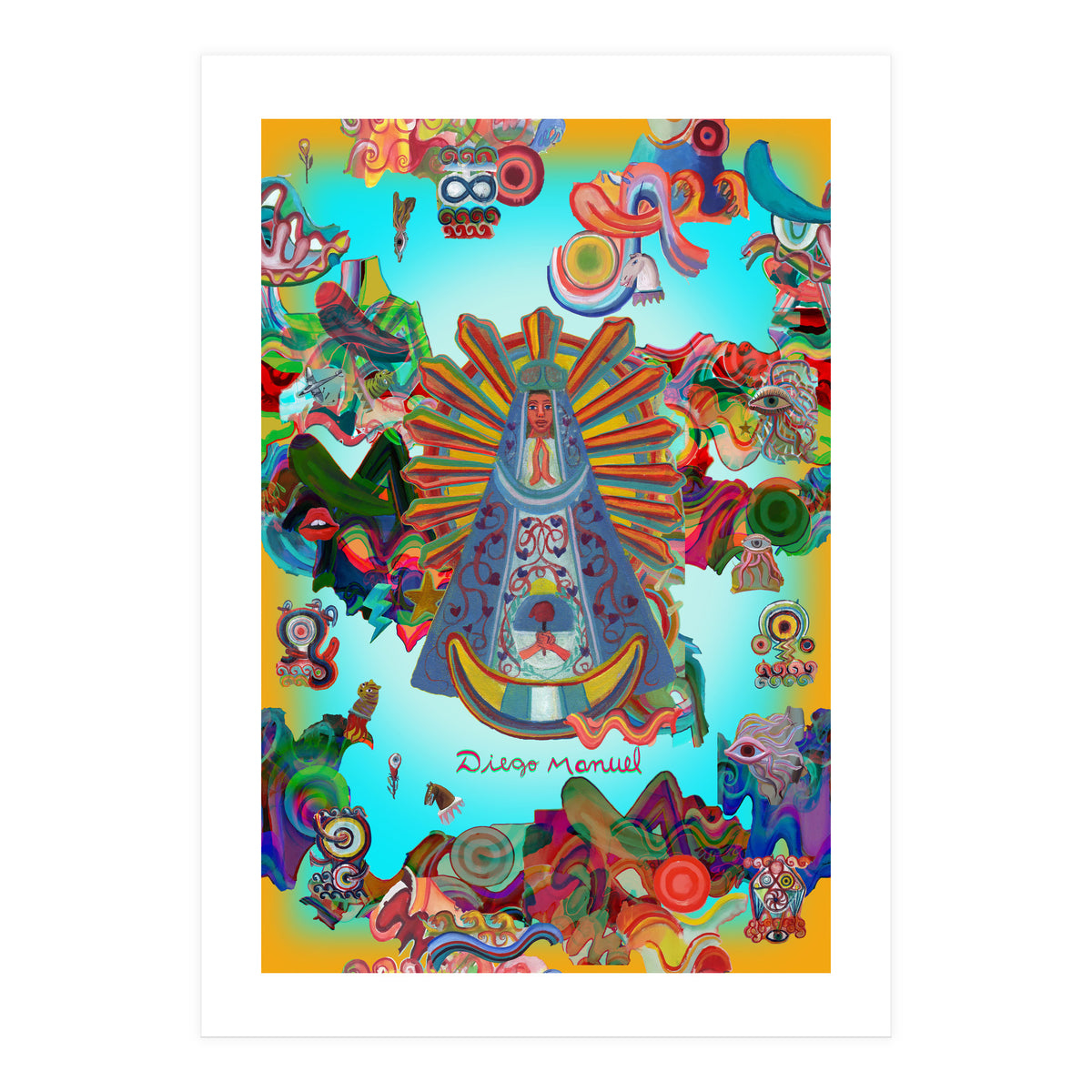 Virgen Y Graffiti 4 (Print Only)