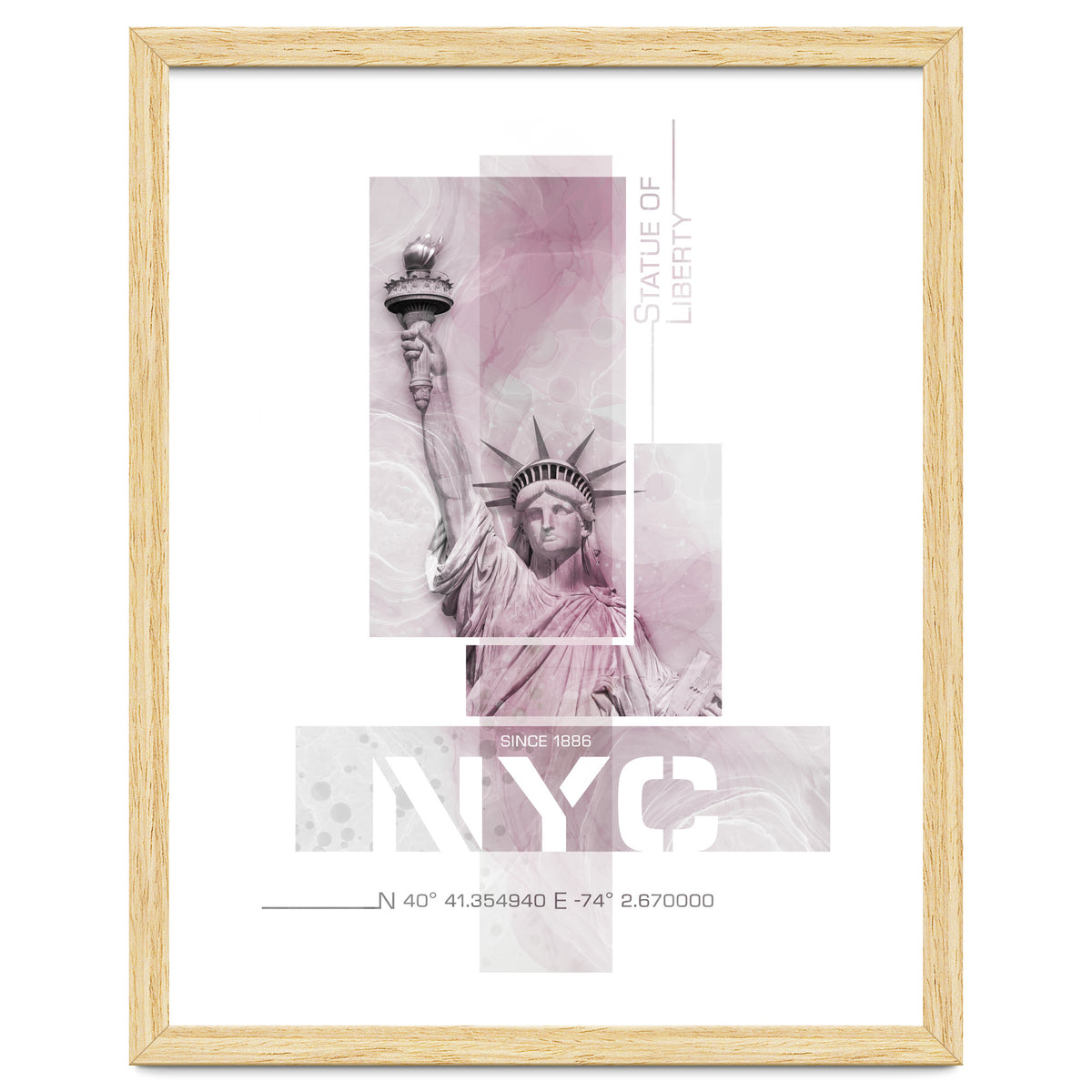 NYC Statue of Liberty | pink marble