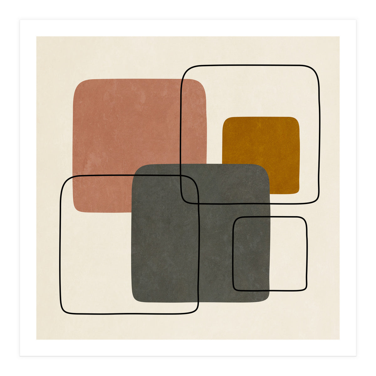 SQUARE SHAPES - 01 (Print Only)