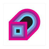 Geometric Shapes No. 41 - purple, blue & lilac (Print Only) thumbnail