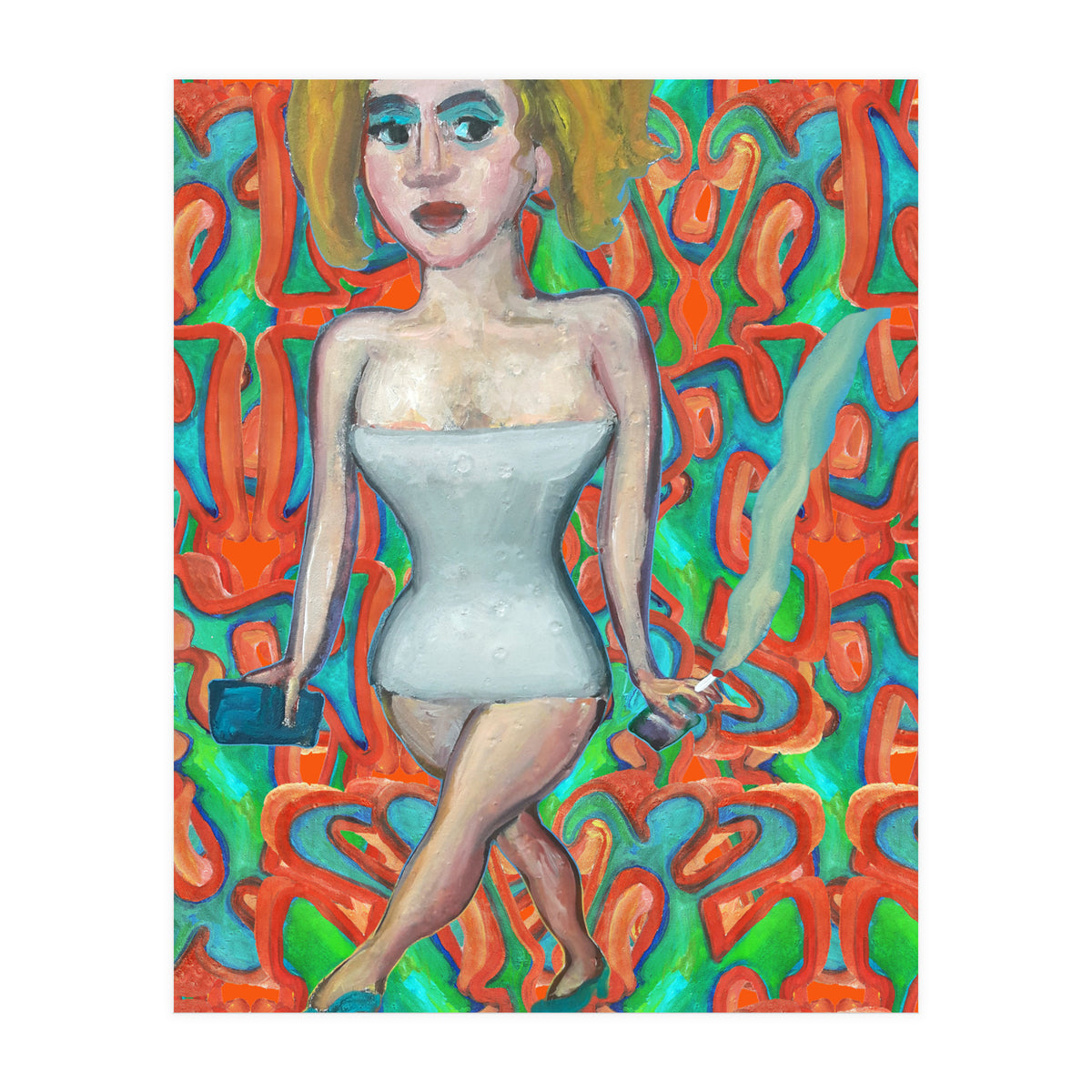 Chica Con Cigarrillo 4 (Print Only)