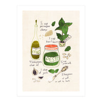 Pesto Sauce Illustrated Recipe (Print Only)