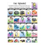 The Alphabet in Kawaii Cute Style (Print Only) thumbnail