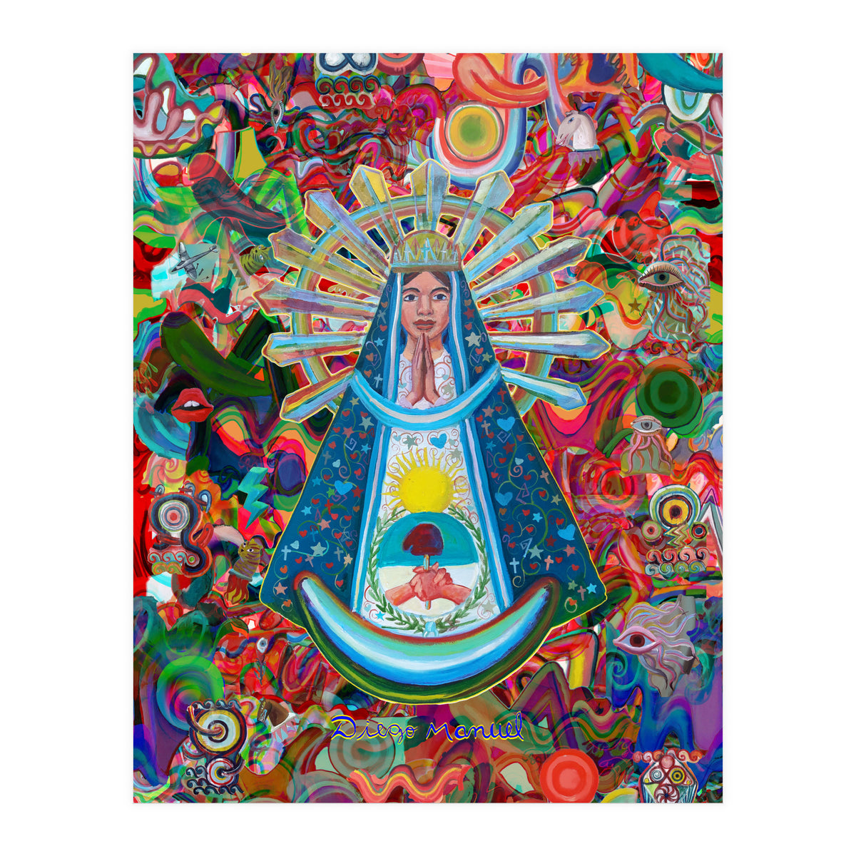 Virgen Y Graffiti 28 (Print Only)