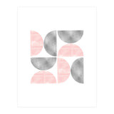 Half Moon Blush And Grey Abstract  (Print Only) thumbnail