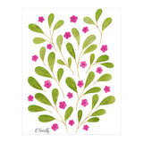Springtime Floral | Pink and Green (Print Only) thumbnail