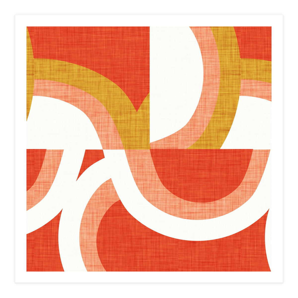 New Mid Mod Freeway Orange  (Print Only)